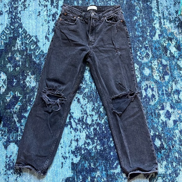 Lightly worn Abercrombie & fitch 90s straight leg jean. 29/8 SHORT, button fly - Picture 1 of 2